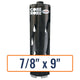 Diamond Products 7/8" x 9" Premium Black Dry Hole Saw with 5/8"-11 Hub Size
