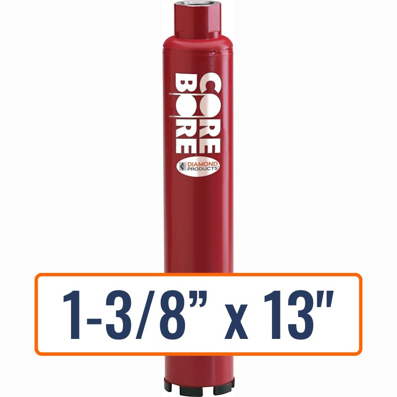 Diamond Products 1-3/8” x 13" Wet Professional Core Drill Bit with 5/8"-11 Hub