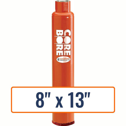 Diamond Products 8" x 13" precast concrete core drill bit with 1-1/4"-7 hub size