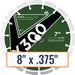 Diamond Vantage 8" x .375" Crack Chaser Diamond Saw Blade with 1" Arbor Size