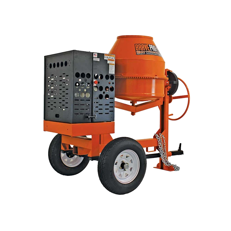 Brave 9 cu. ft. Honda GX270 Cement Mixer: Durable, efficient, and high-performance gas-powered mixer for concrete constructio