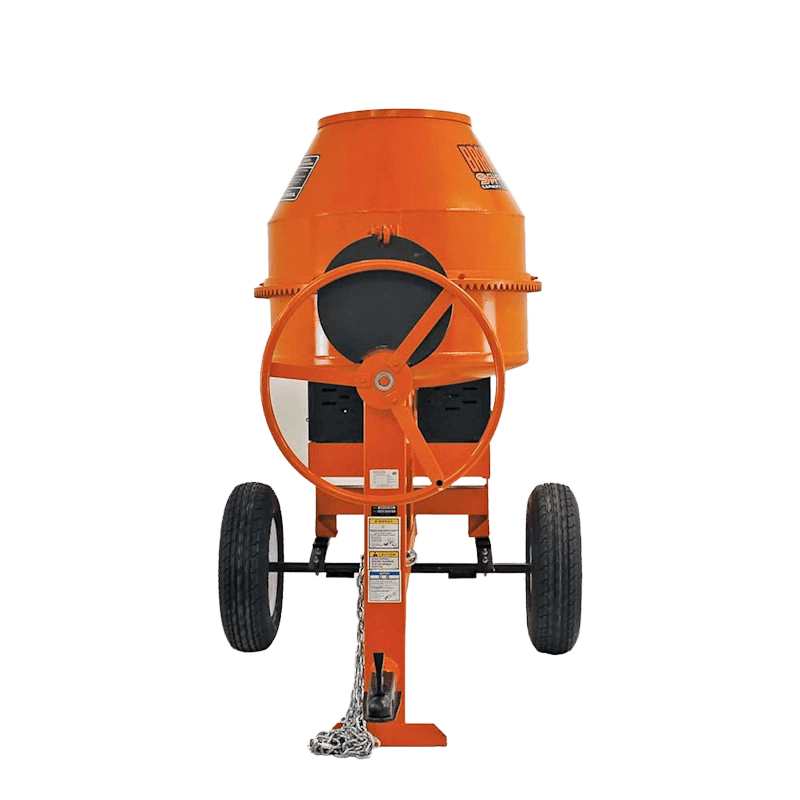 Honda GX270-driven cement mixer with steel drum