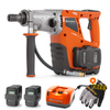 Husqvarna DM 540i Battery Core Drill Motor Kit with 2 BLi300 Batteries & QC500 Charger | Handheld Core Drill