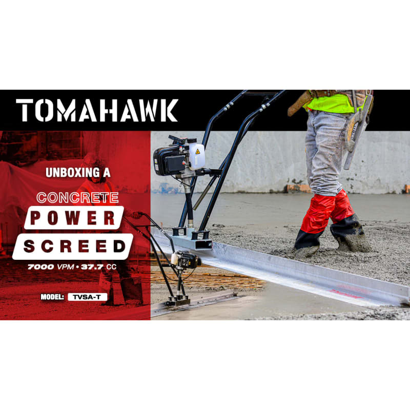 Aluminum Power Screed Concrete Finishing Blade Board (Choose 4ft, 6ft, 8ft, 10ft, 12ft, 14ft) TSB6-E-4