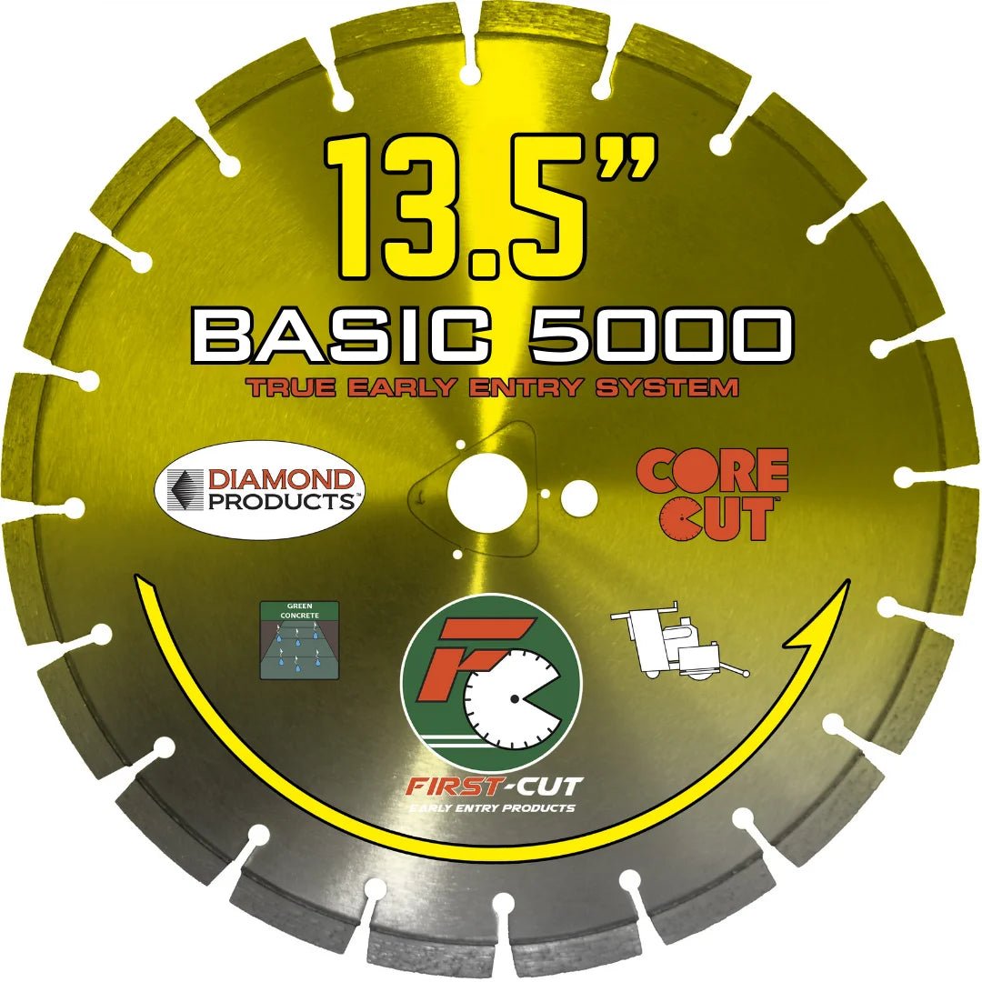 First-Cut, Early Entry Diamond Blade w/ Triangle Knockout - BASIC5000