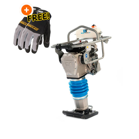 BT Tamping Rammer | 4046-Lbs. Force | 12-in. x 11-in. | 190 lbs. | Yanmar L48 Free Gloves
