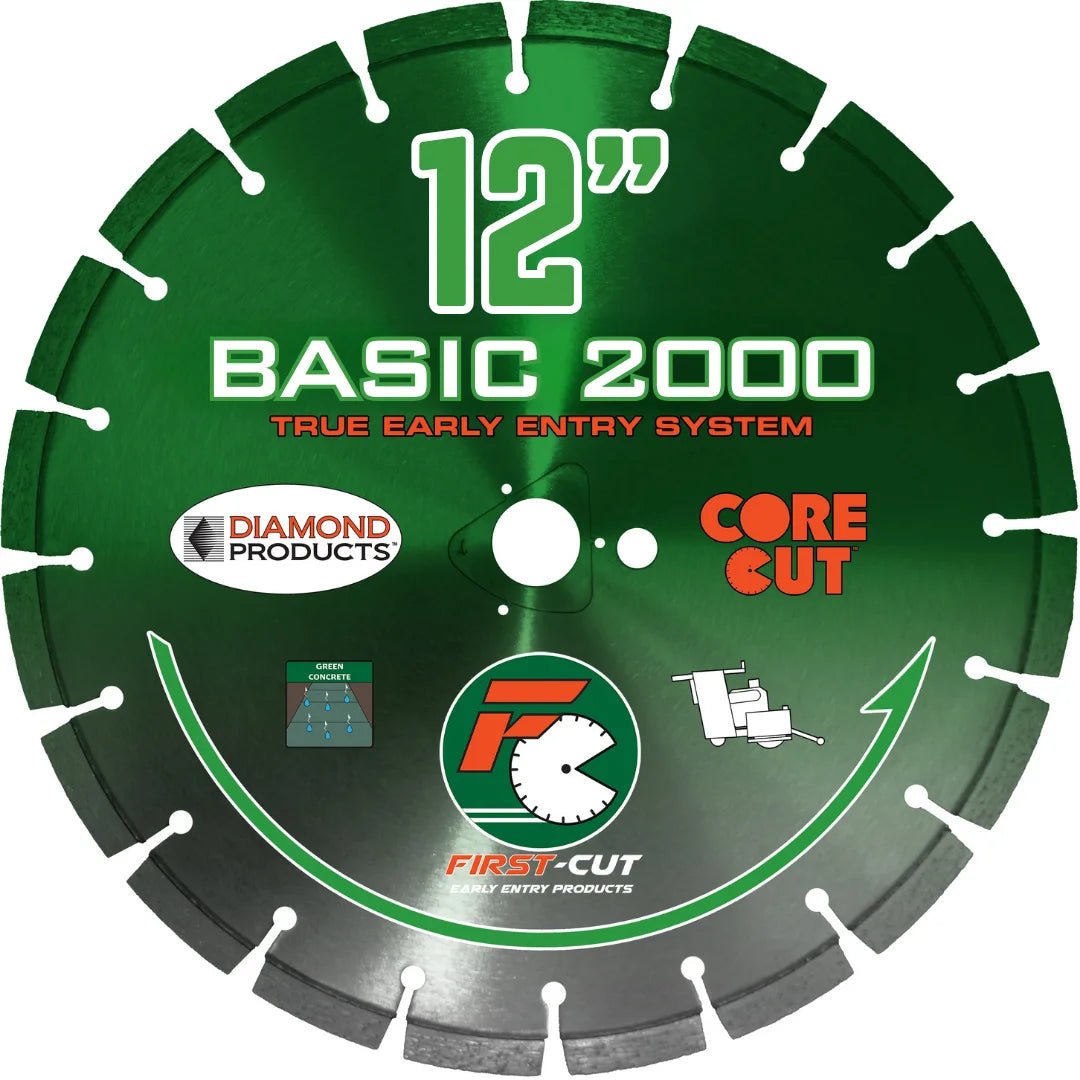 First-Cut, Early Entry Diamond Blade w/ Triangle Knockout - BASIC2000