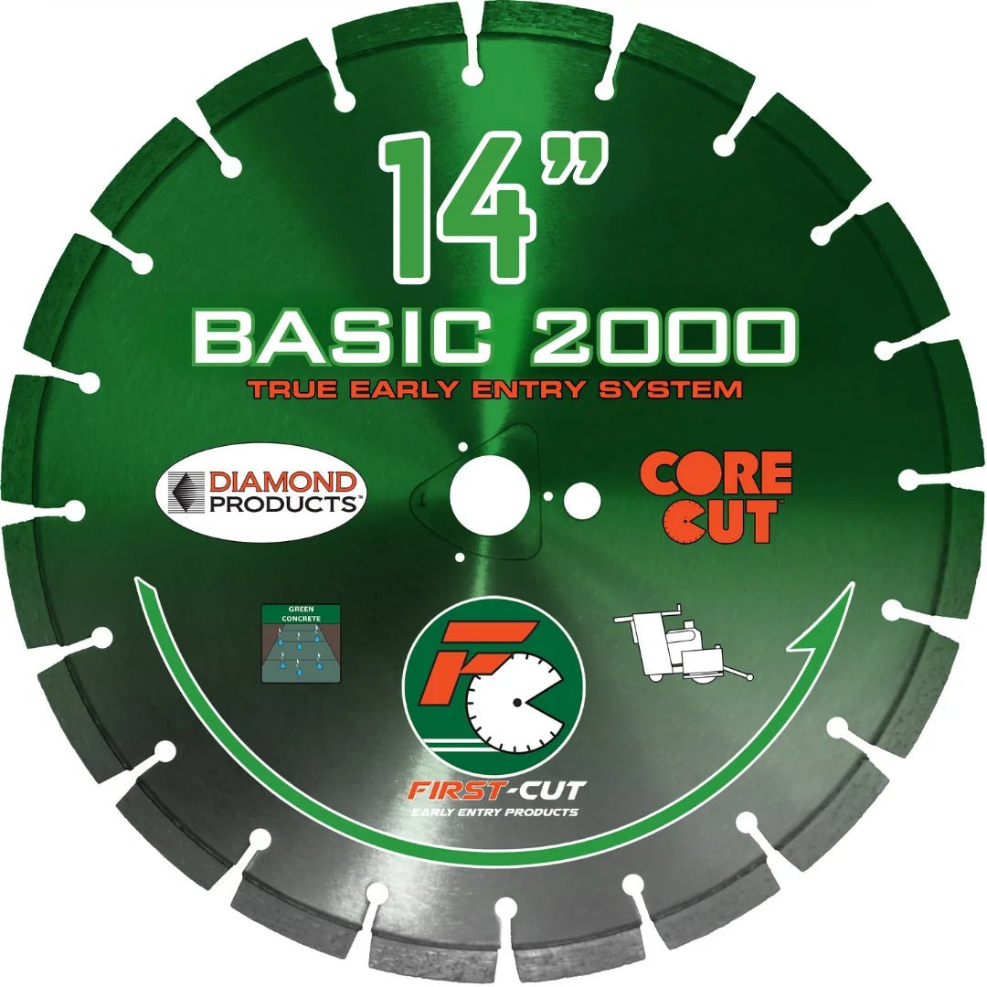 First-Cut, Early Entry Diamond Blade w/ Triangle Knockout - BASIC2000