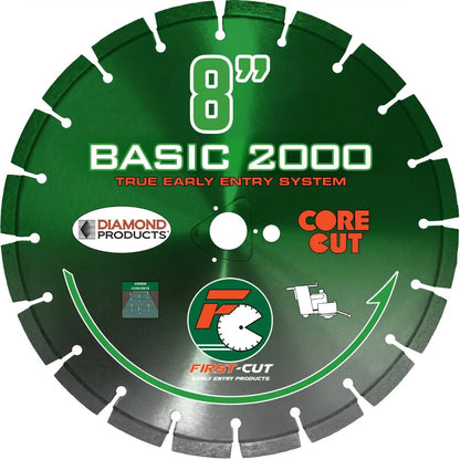 First-Cut, Early Entry Diamond Blade w/ Triangle Knockout - BASIC2000