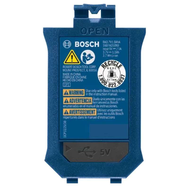 3.7V Lithium-Ion 1.0 Ah Battery