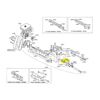 Bearing for TSCAR8H Concrete Scarifier (810035) TSCAR-8H-BRG35-3