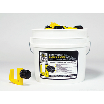 Beast Hook 40-Pack Concrete Screed Hook System in Reusable Storage Pail