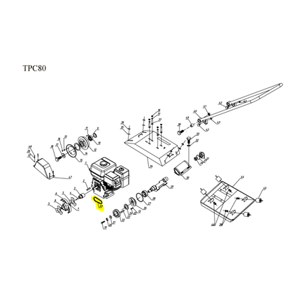 Belt TPC80 and TPC80H Plate Compactor (Part No. 69) TPC80K-BELT-2