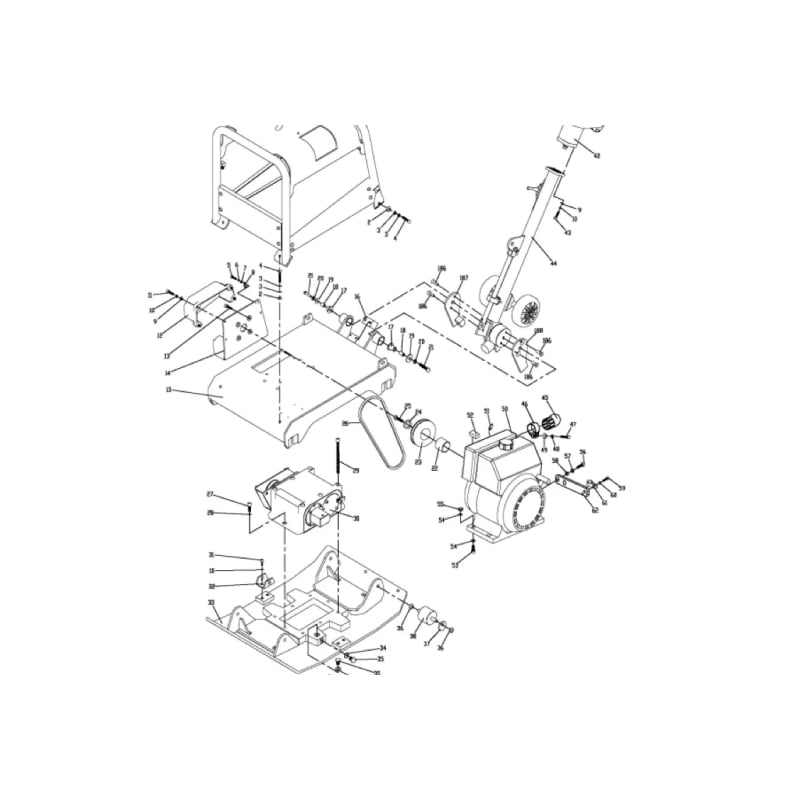 Belt Tensioner (P012) Spare Part for TPC170H 6.5HP Honda Reverse Compactor TPC170H-TENSION-2