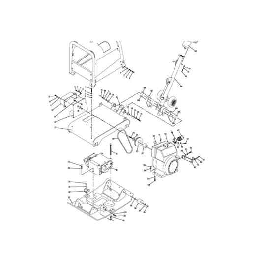 Belt Tensioner (P012) Spare Part for TPC170H 6.5HP Honda Reverse Compactor TPC170H-TENSION-2