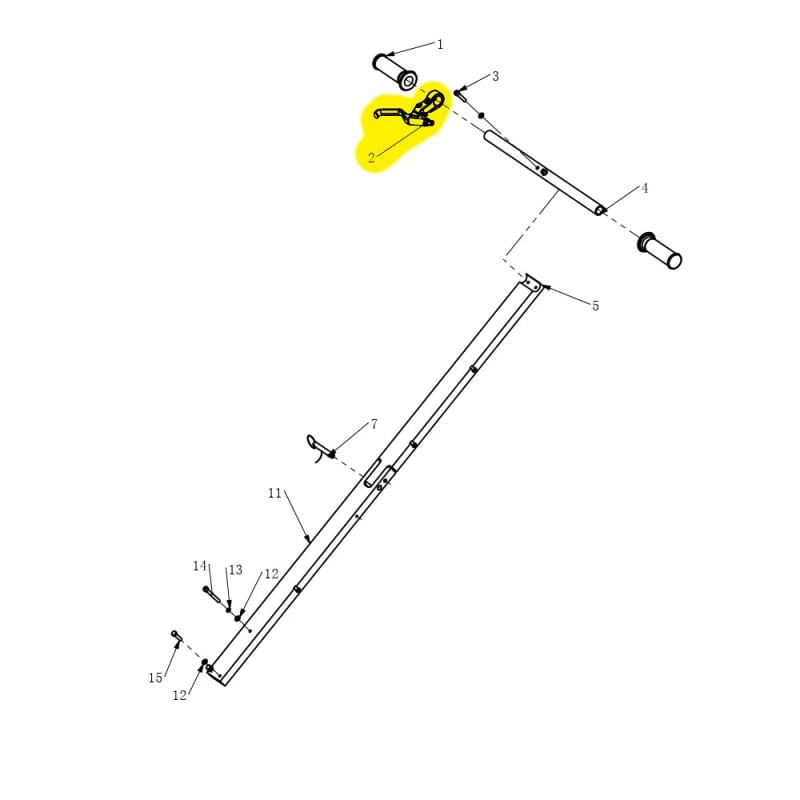 Blade Release Cable Kit Spare Part for TFS6H Early Entry Green Concrete Saw TFS6H-BRAKE-3