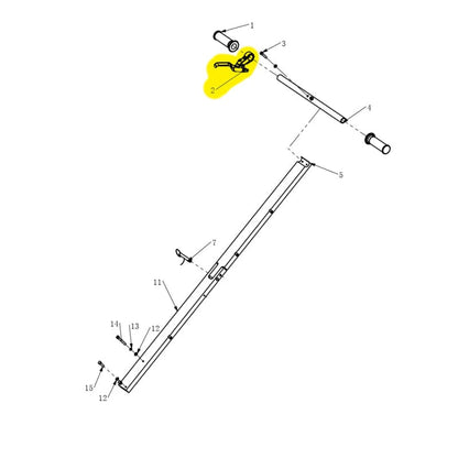 Blade Release Cable Kit Spare Part for TFS6H Early Entry Green Concrete Saw TFS6H-BRAKE-3