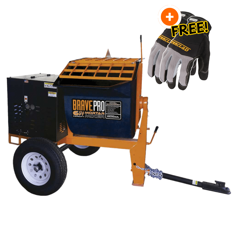 Title
Brave Mortar Mixer | 6 Cu. Ft. Poly Drum | Honda GX240 Gas
