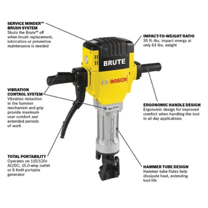 Brute 1-1/8 In. Hex Breaker Hammer