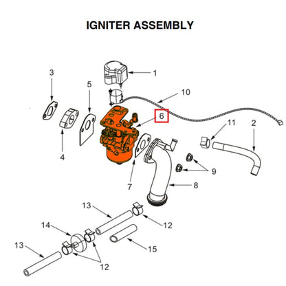 Carburetor for 2000 Watt Inverter Generator TG2000i (Part No. 2260.T48.C01V.00.00) TG2000i-CARB-3