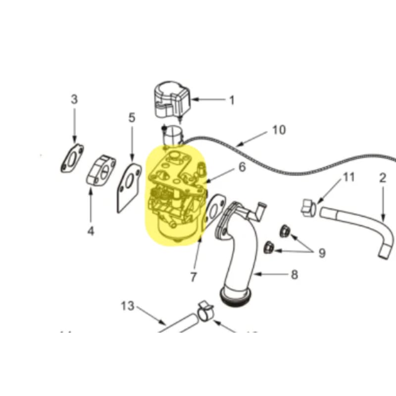 Carburetor for 9000 Watt Inverter Generator TG9000i (Part No. 2300.T92.004V.00.00) TG9000i-CARB-3