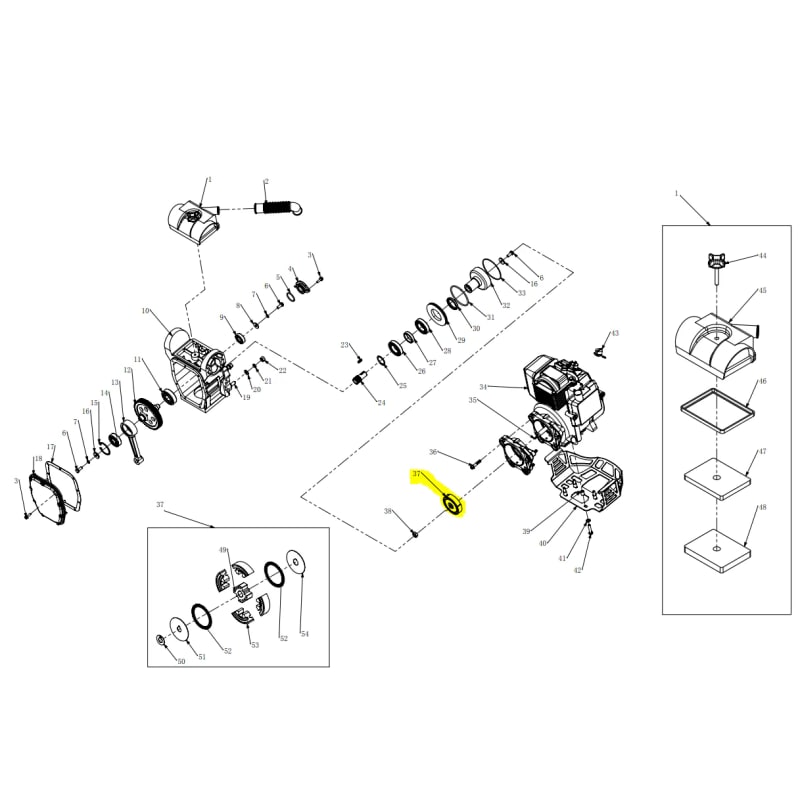Clutch Spare Part for Rammer 4-Stroke Engine (1101-02000-1) JX60H-TR68H-CLTCH-3