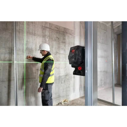 3.7V Green-Beam Self-Leveling Cross-Line Laser with Plumb Points and Li-Ion Battery