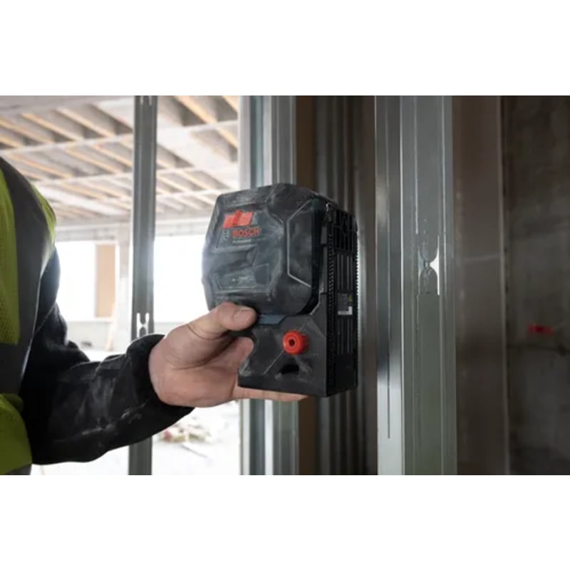 3.7V Green-Beam Self-Leveling Cross-Line Laser with Plumb Points and Li-Ion Battery