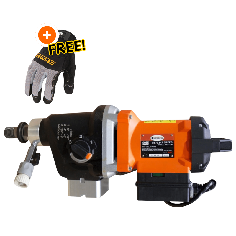 Core Bore Drill CB733 16" - 20AMP|1PH|115V - Rig-Mounted