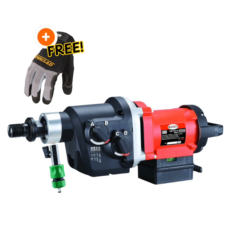 Core Bore Drill CB744 18" - 25AMP|1PH - Rig-Mounted