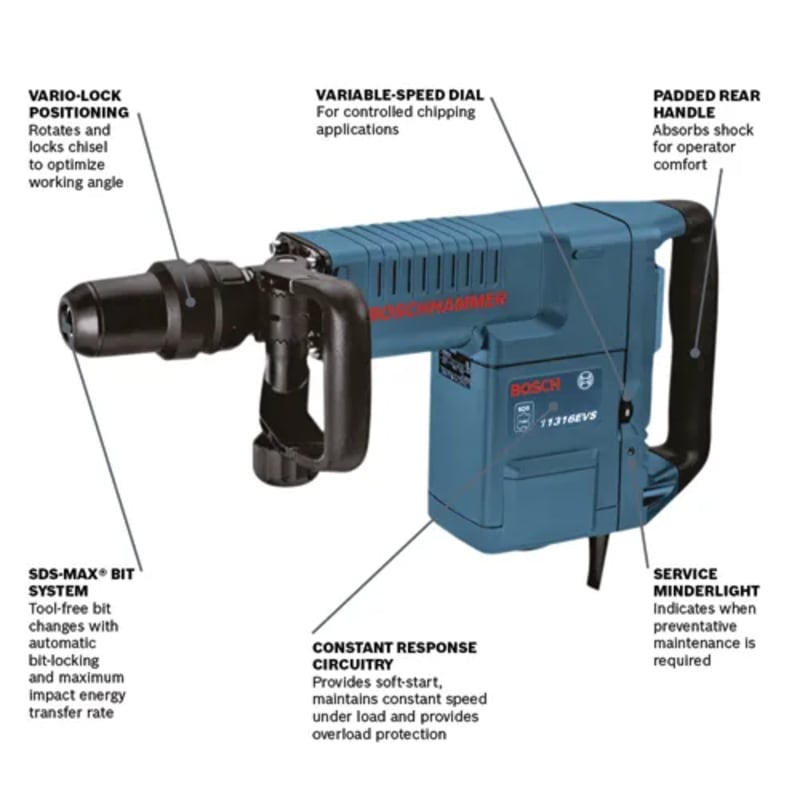 14 Amp SDS-max® Demolition Hammer