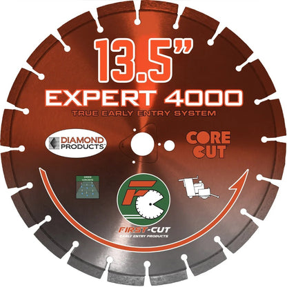 First-Cut, Early Entry Diamond Blade w/ Triangle Knockout - EXPERT4000