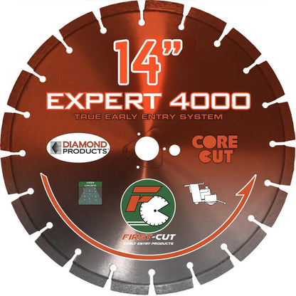 First-Cut, Early Entry Diamond Blade w/ Triangle Knockout - EXPERT4000