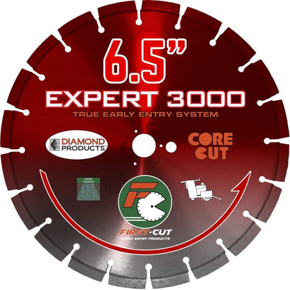 First-Cut, Early Entry Diamond Blade w/ Triangle Knockout - EXPERT3000