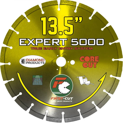 First-Cut, Early Entry Diamond Blade w/ Triangle Knockout - EXPERT5000