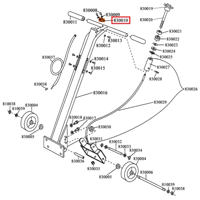 Engine Switch for TSCAR8H Concrete Scarifier (830010) TSCAR-8H-SWTCH-2