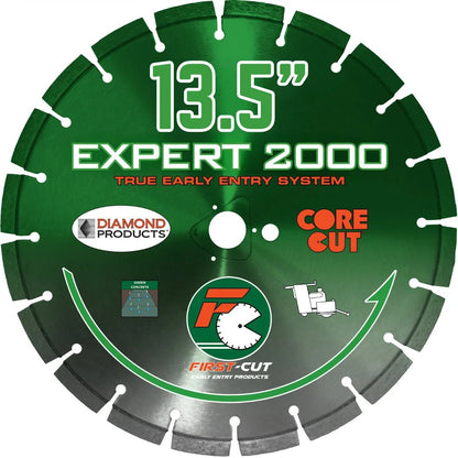 First-Cut, Early Entry Diamond Blade w/ Triangle Knockout - EXPERT2000