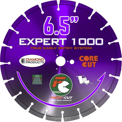 First-Cut, Early Entry Diamond Blade w/ Triangle Knockout - EXPERT1000