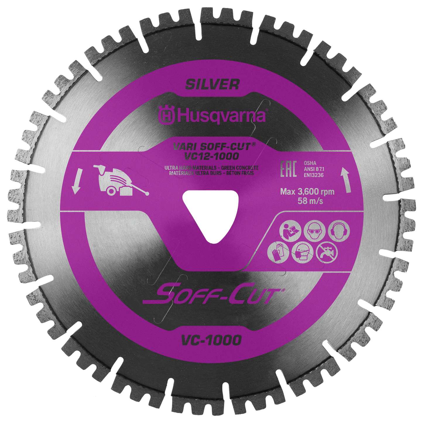 Early Concrete - Husqvarna Vari-Cut 1000 Purple