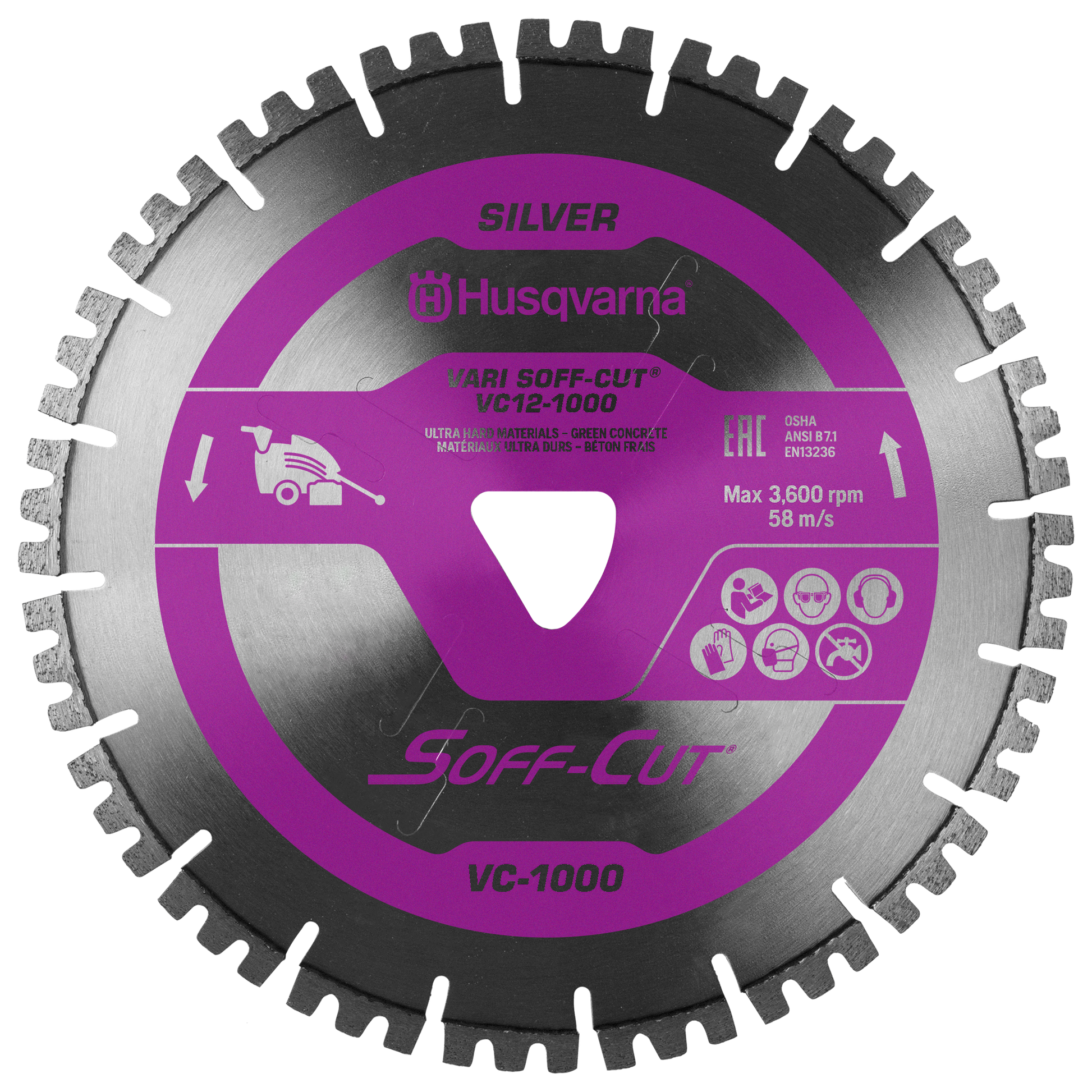 Early Concrete - Husqvarna Vari-Cut 1000 Purple