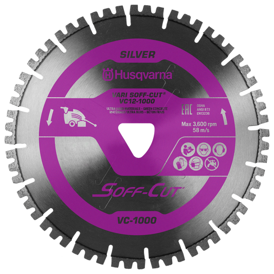 Early Concrete - Husqvarna Vari-Cut 1000 Purple