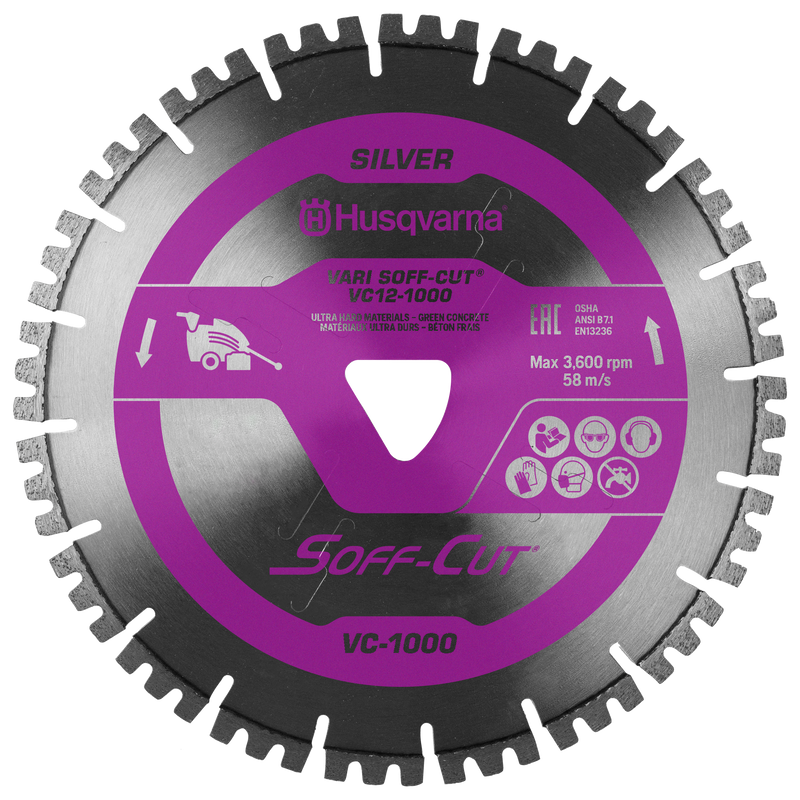 Early Concrete - Husqvarna Vari-Cut 1000 Purple