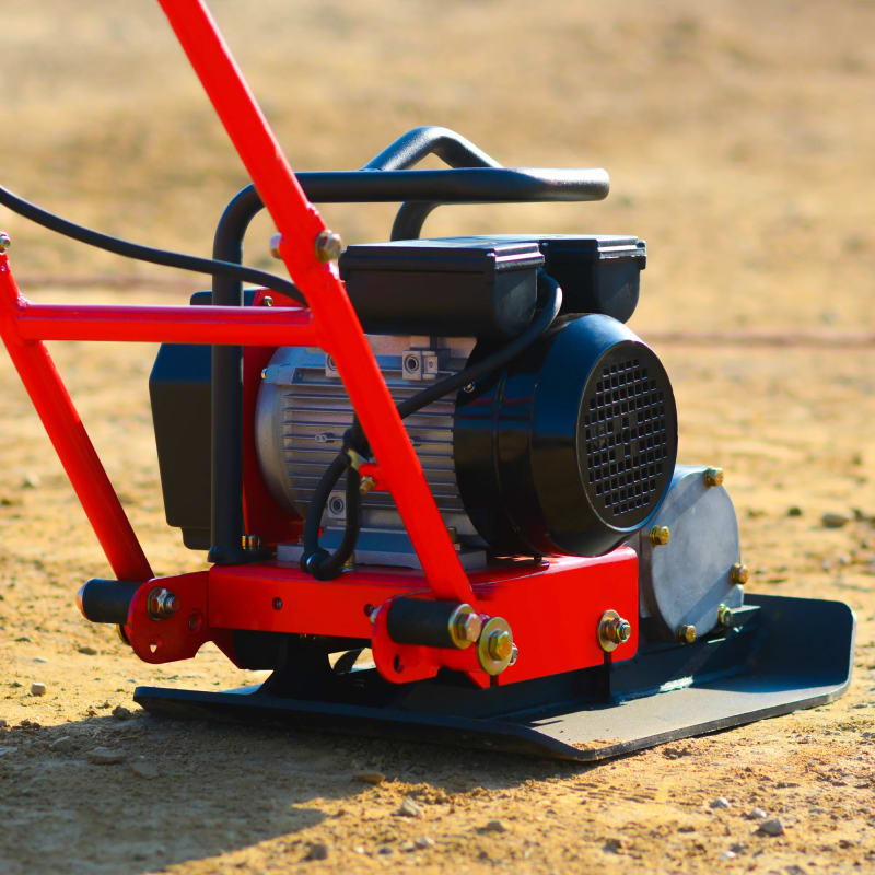 Factory Reconditioned 2 HP Electric Vibratory Plate Compactor Tamper for Gravel Soil Compacntio eJXPC50-R-5