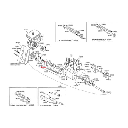 Felt Washer (P034) Spare Part for TSCAR-8H 8" Scarifier Honda TSCAR8H-FW