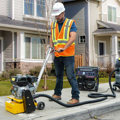 Front Wheels for TSCAR8H Concrete Scarifier (810040) TSCAR-8H-WHEELS-2