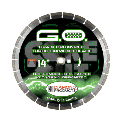 Turbo Diamond Blade - G.O. Grain Organized High Speed Turbo Blade