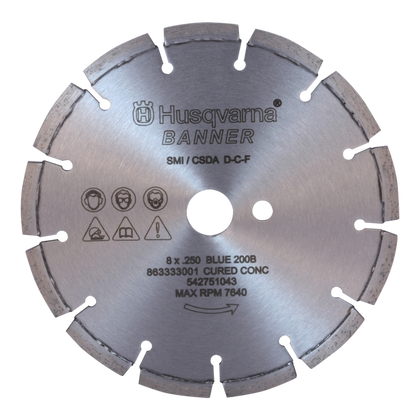 Crack Chaser Diamond Blade - Banner Line Crack Saw Blue 200b