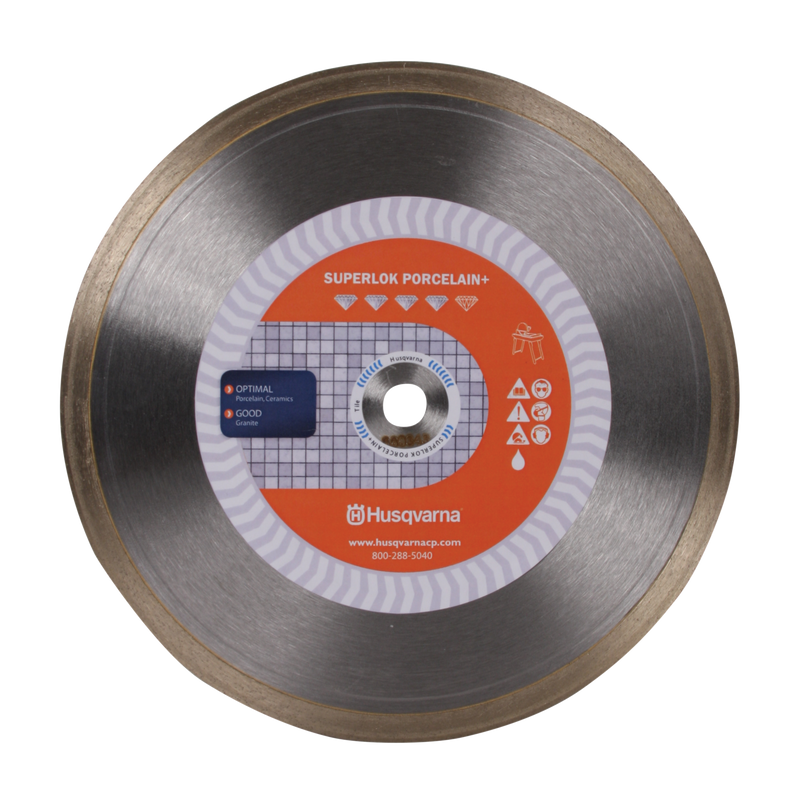 Porcelain Tile Saw Blade - Husqvarna Superlok Porcelain +