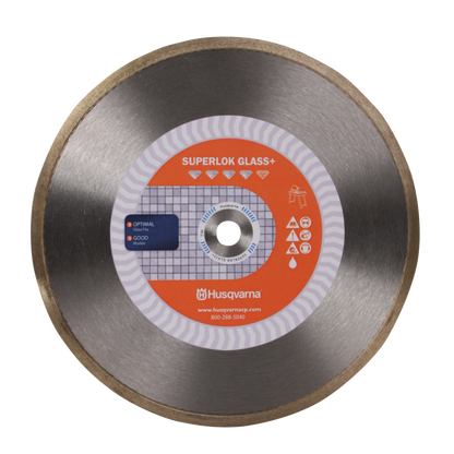 Glass Tile Saw Blades - Husqvarna Superlok Glass +