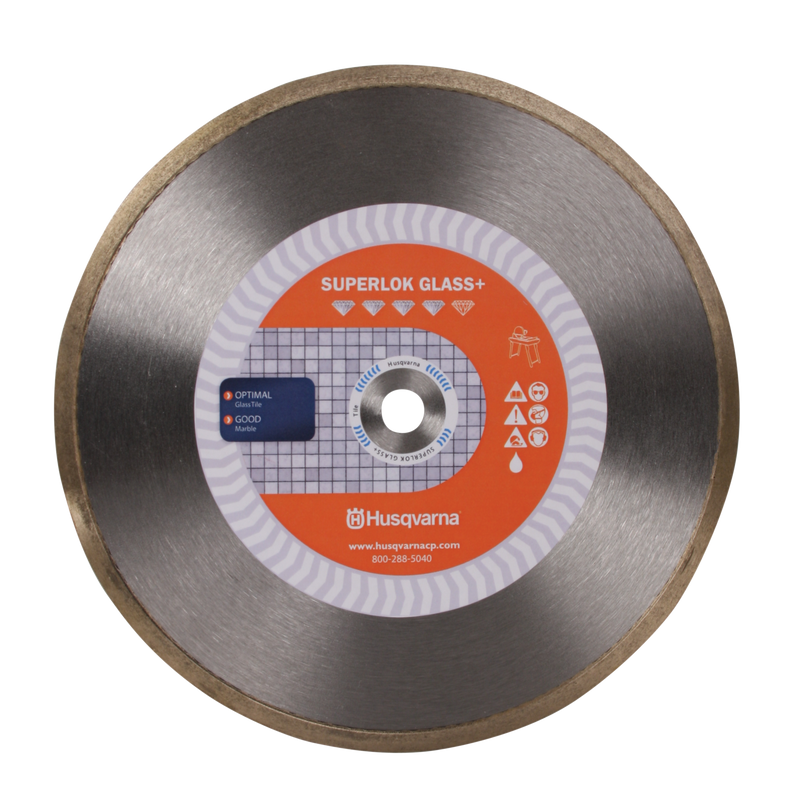 Glass Tile Saw Blades - Husqvarna Superlok Glass +